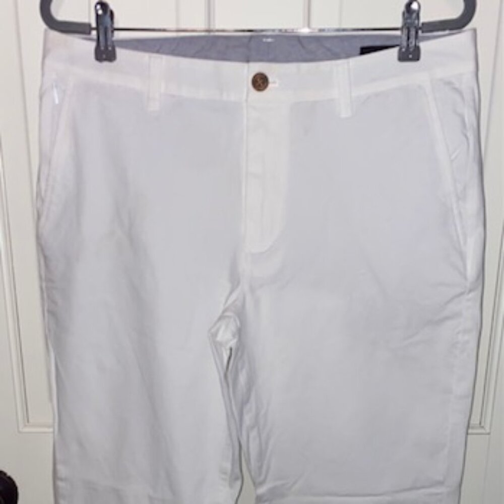 Bonobos Men's White Stretch Chinos - Size 34x32